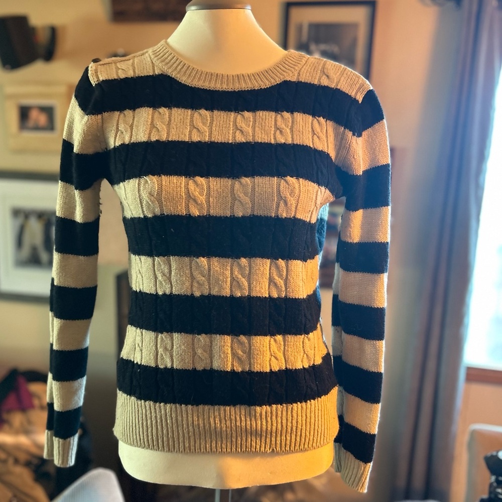 Wool striped sweater